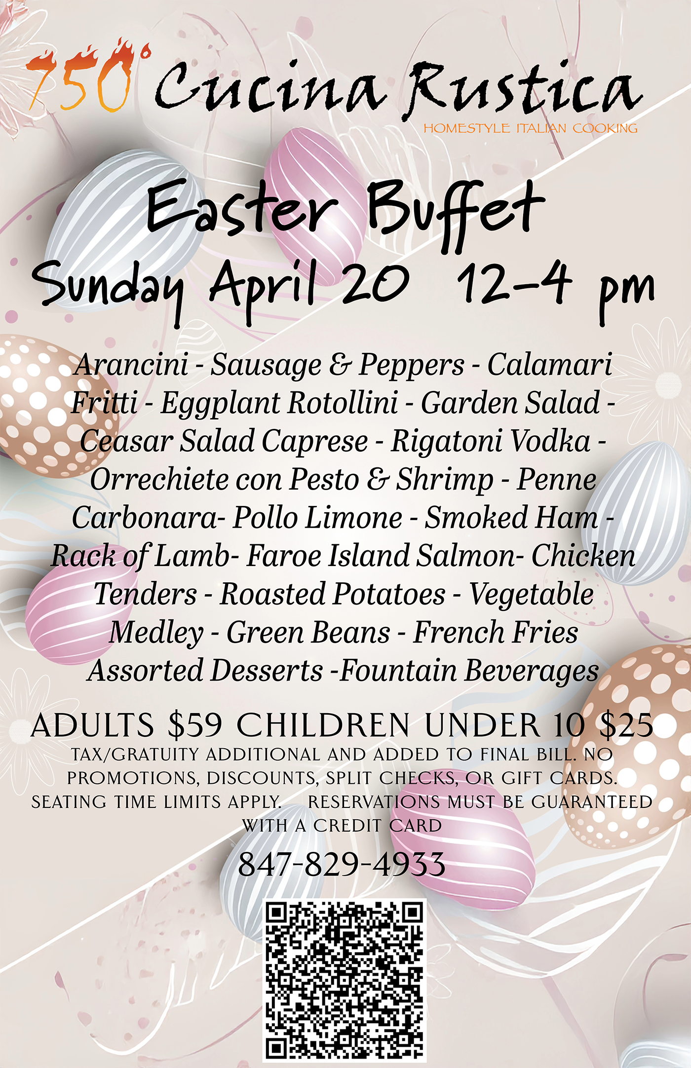 Easter at 750 Cucina 2025 POSTER